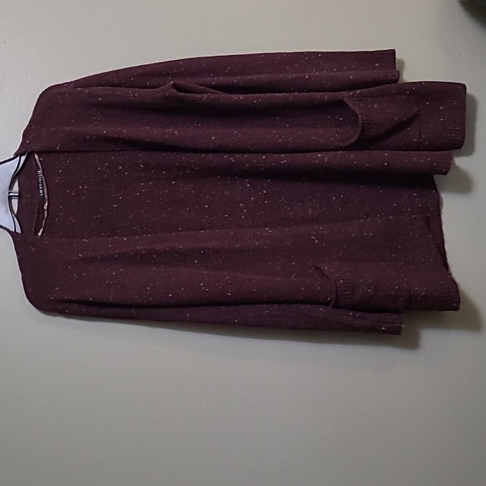 Deep Purple Speckled Cardigan